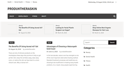 Desktop Screenshot of produktheraskin.com