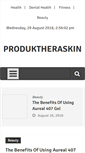 Mobile Screenshot of produktheraskin.com