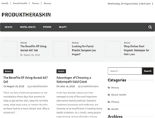 Tablet Screenshot of produktheraskin.com